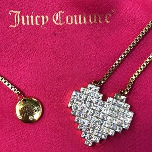 Juicy Couture Pixel Heart Necklace